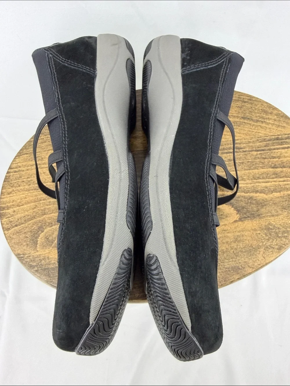 Dansko Womens Harper Slip-on Black Suede Strappy Mary Jane Sneakers, sz 39